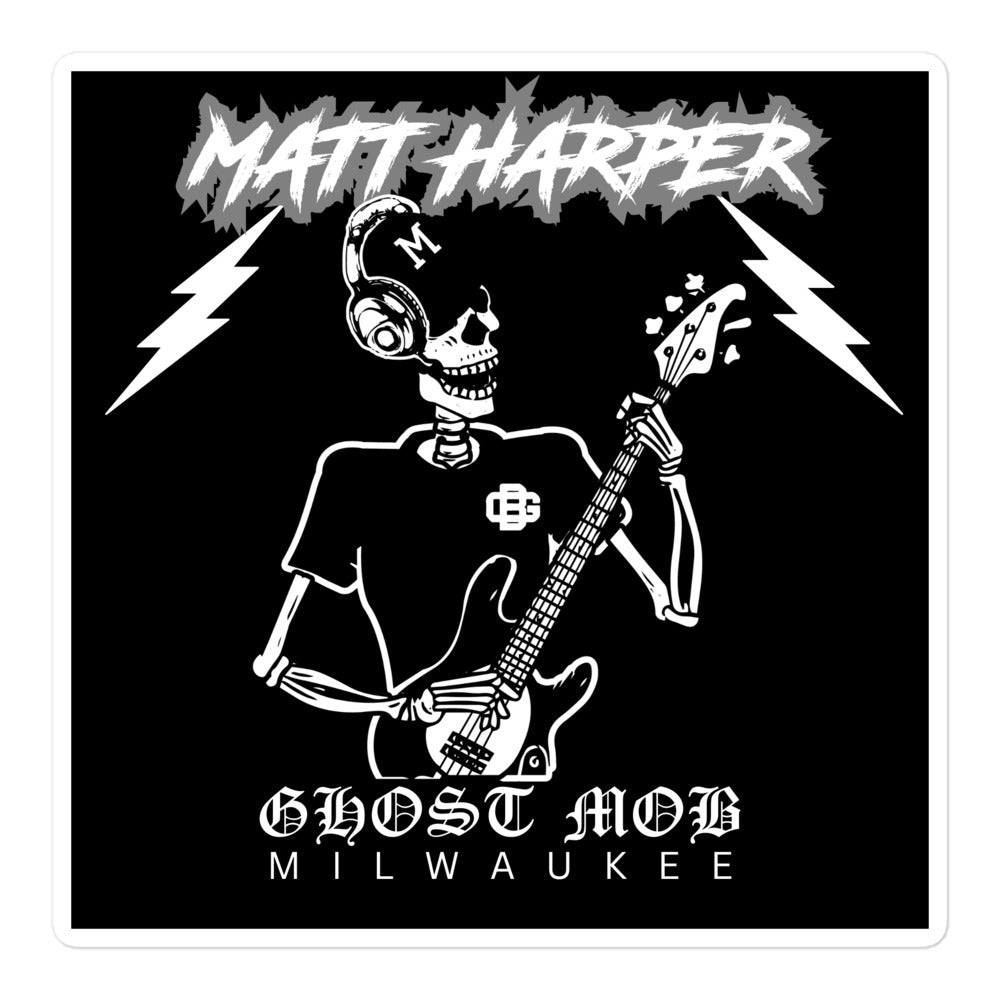 Matt Harper Ghost Mob Sticker